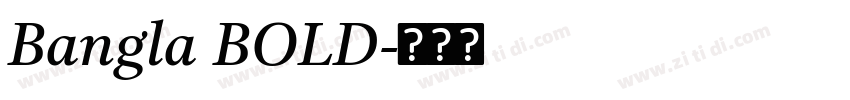 Bangla BOLD字体转换